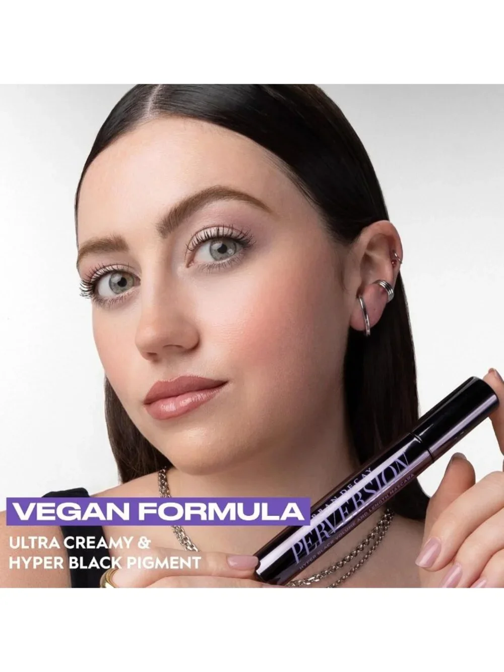 Volumizing Black Mascara - Lengthening, Smudge-Resistant, Flake-Free, 16HR Wear